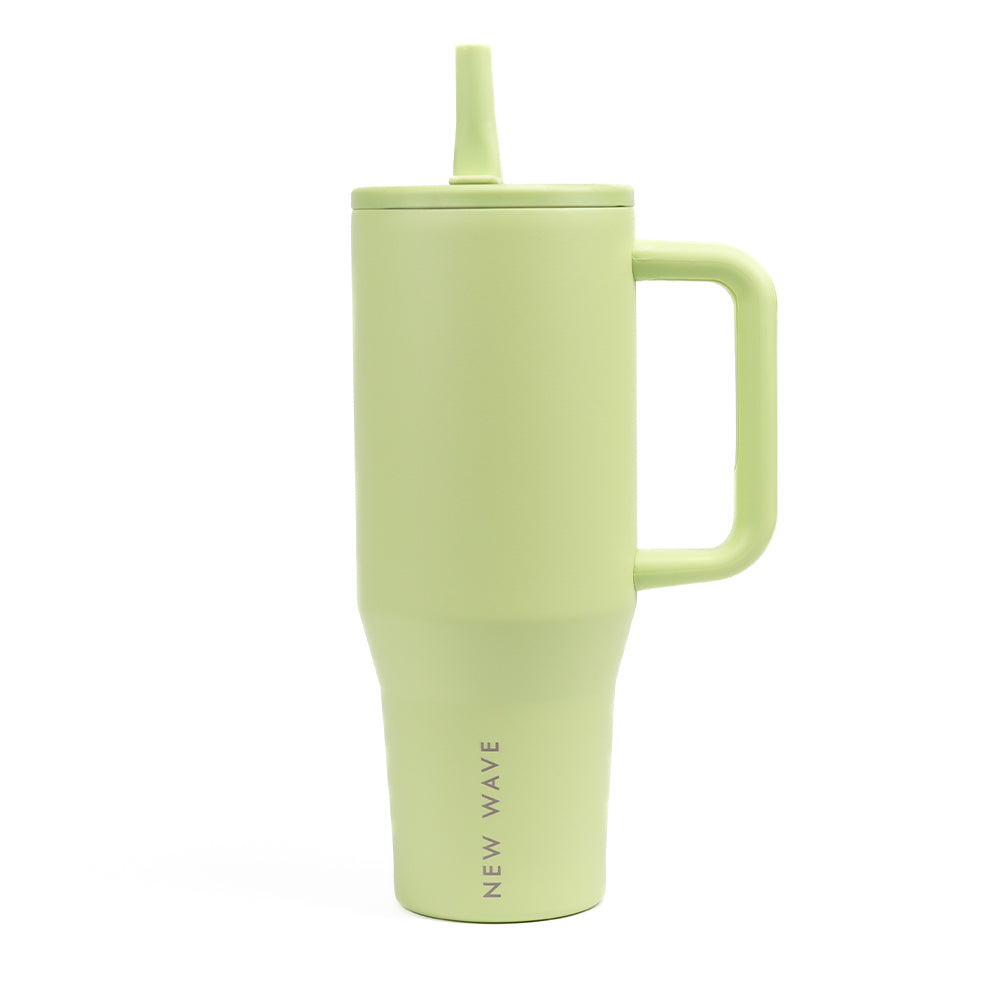 Botella Unisex - Straw Big Tumbler - New Wave (40oz) Verde