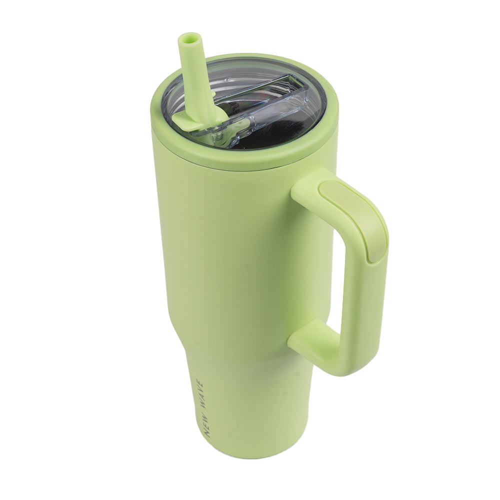 Botella Unisex - Straw Big Tumbler - New Wave (40oz) Verde