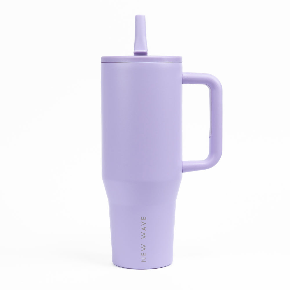 Botella Unisex - Straw Big Tumbler - New Wave (40oz) Lila