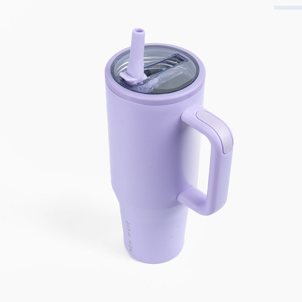 Botella Unisex - Straw Big Tumbler - New Wave (40oz) Lila