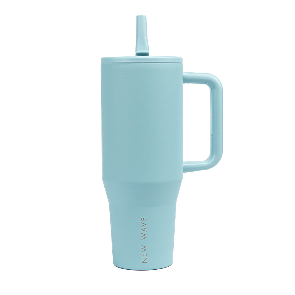 Botella Unisex - Straw Big Tumbler - New Wave (40oz) Azul Cielo