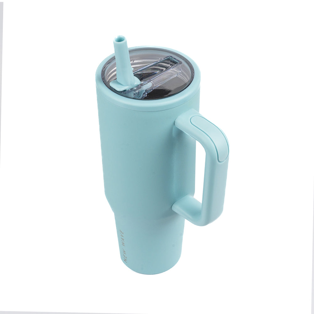 Botella Unisex - Straw Big Tumbler - New Wave (40oz) Azul Cielo