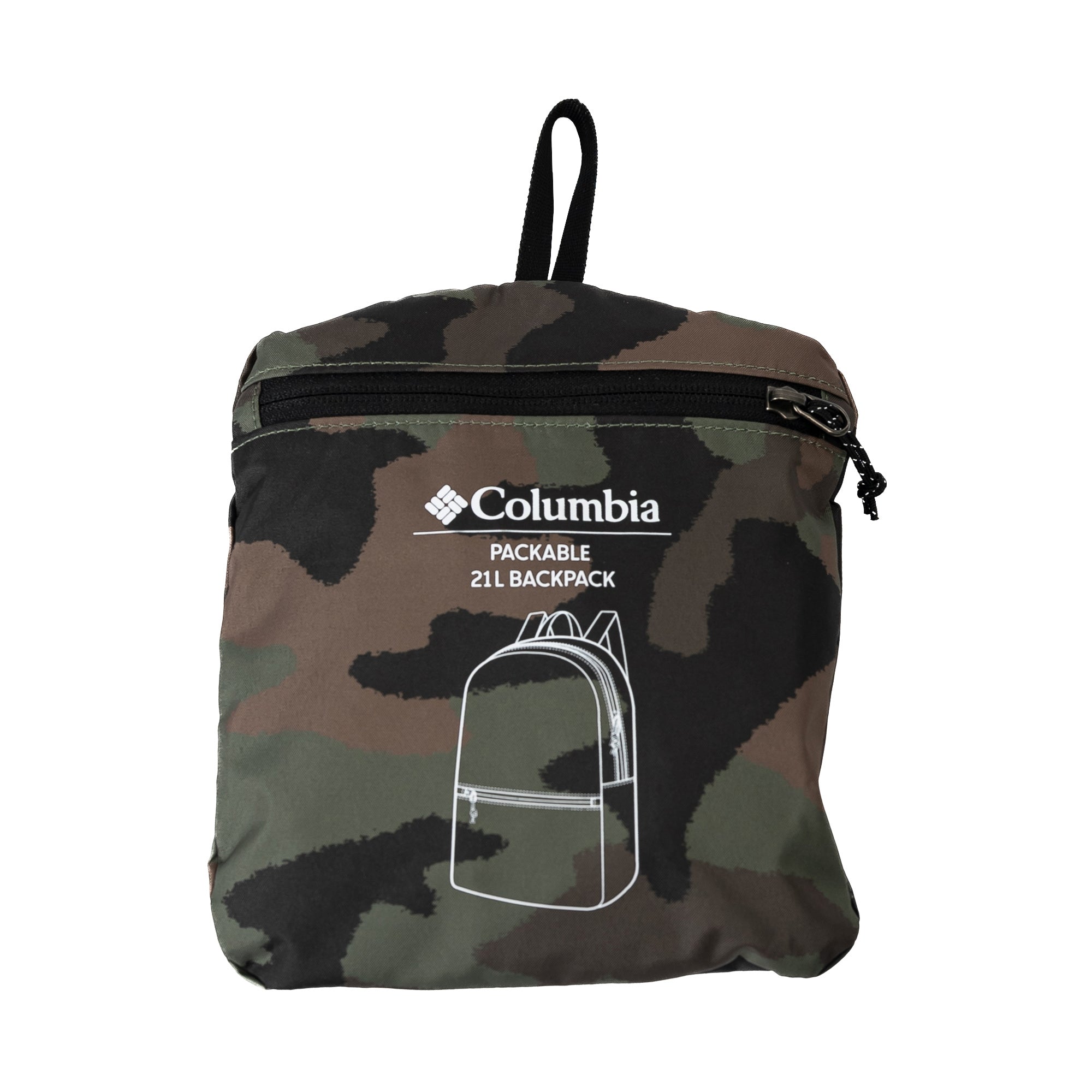 Mochila ligera empacable Columbia (21L) Camuflado