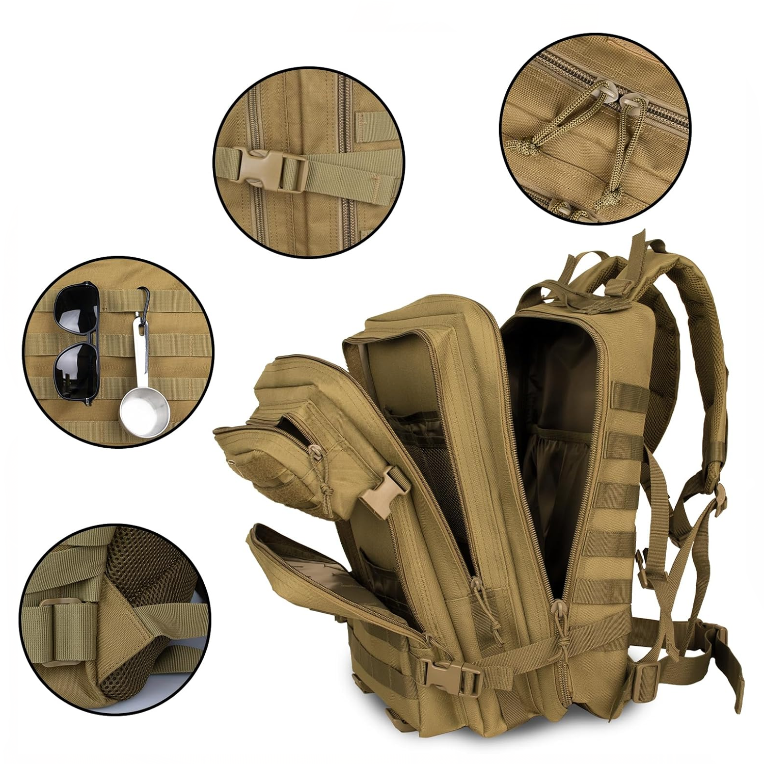 Mochila Militar - Café (40L)