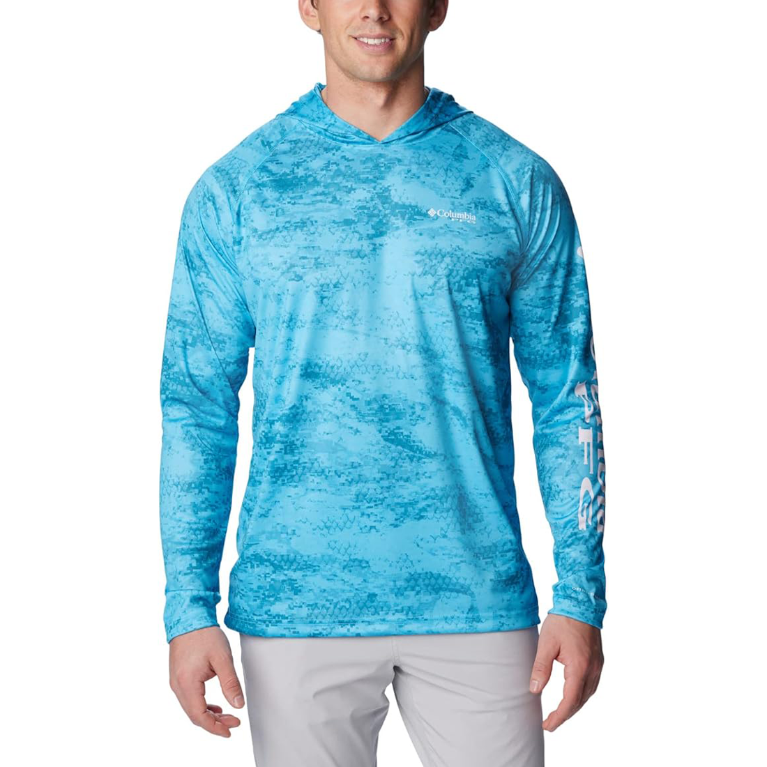 Camiseta Manga Larga Columbia PFG con Gorro - Super Terminal Tackle (S)