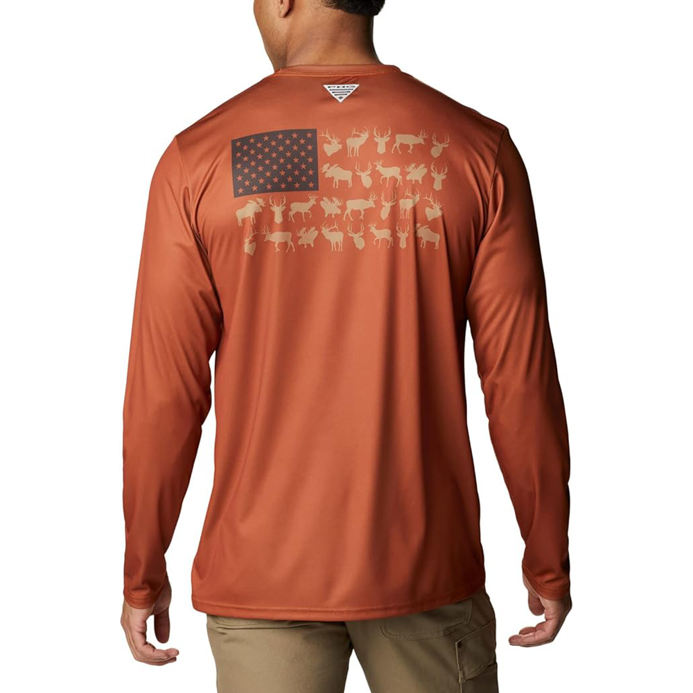 Camiseta manga larga Columbia PHG - Terminal Shot Game Flag (XL)