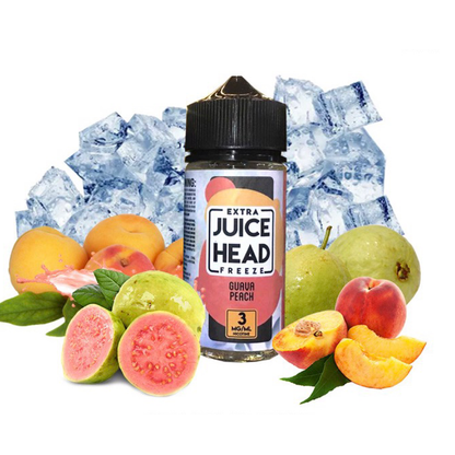 Líquido Juice Head Freeze (100ML / 3MG) Guava Peach