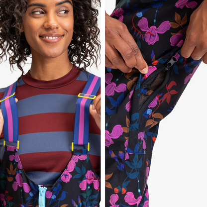 Pantalón técnico con tirantes para nieve para Mujer - Roxy (M)