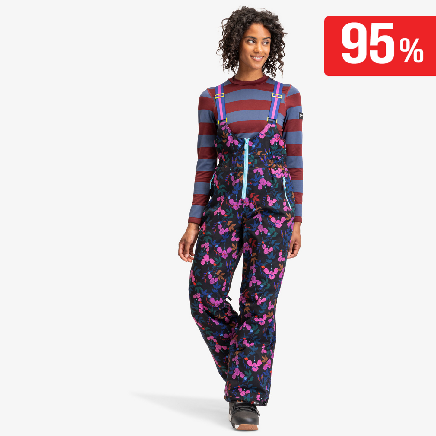 Pantalón técnico con tirantes para nieve para Mujer - Roxy (M)