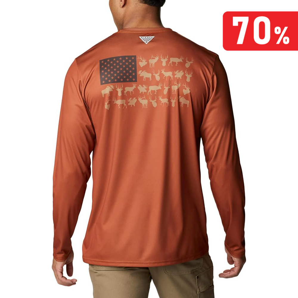 Camiseta manga larga Columbia PHG - Terminal Shot Game Flag (XL)