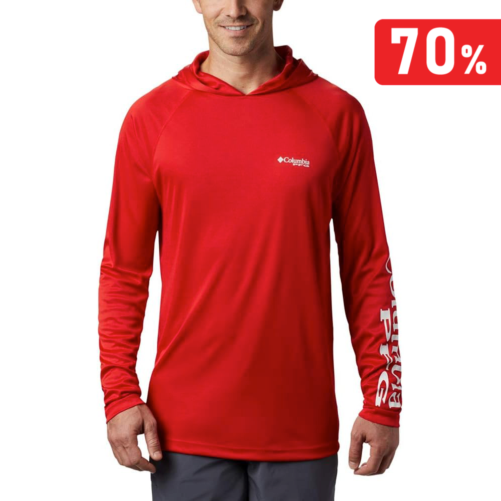 Camiseta Manga Larga Columbia PFG con Gorro - Terminal Shot (S)