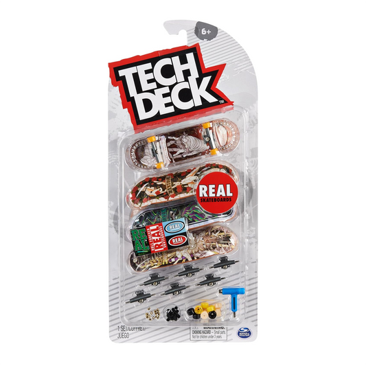 Tech Deck - Real Skateboards (paquete de 4)