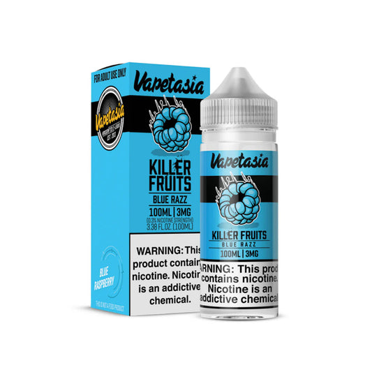 Vapetasia Killer Fruits - 3mg / 100ml - Blue Razz