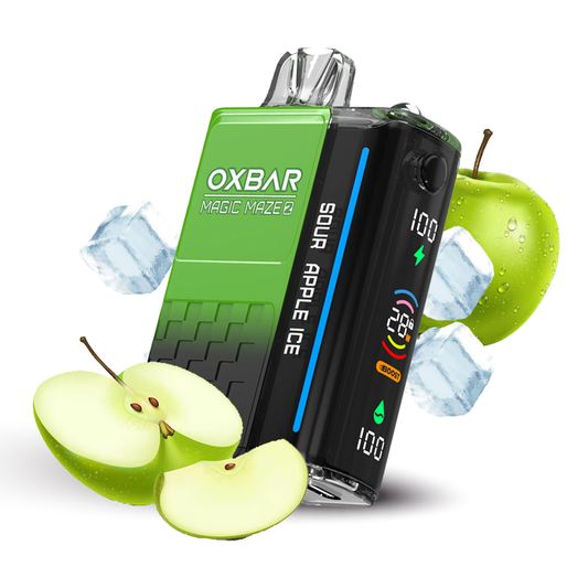 Vaporizador - 30000 Puffs - OXBAR (G30k Pro) Sour Apple Ice