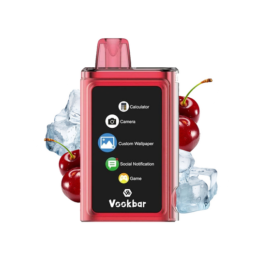 Vaporizador - 30000 Puffs - VookBar (Cyber PRO) Cherry Ice