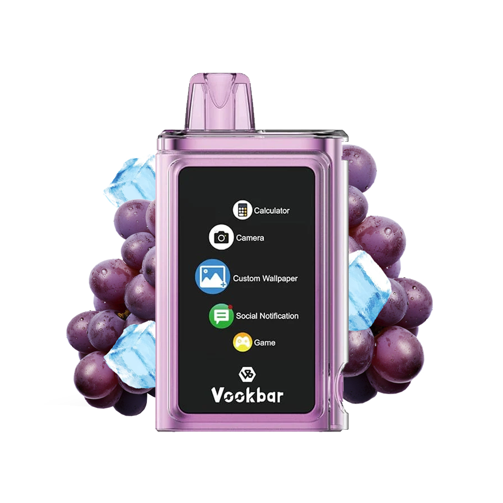 Vaporizador - 30000 Puffs - VookBar (Cyber PRO) Grape Ice